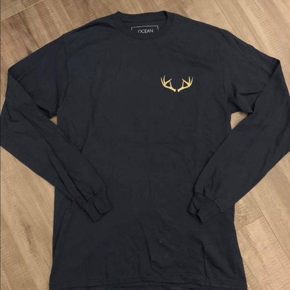 Ocean + Coast. Dark Blue Men Long Sleeve - Picture 2 of 8